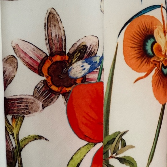 Zara Red and White A-Line Knee-Length Skirt Sz XS - Picture 6 of 15